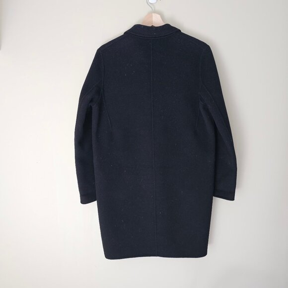 Maje Galami Double-faced Wool Coat - 2019 - Black - Sz 36 - Picture 2 of 16